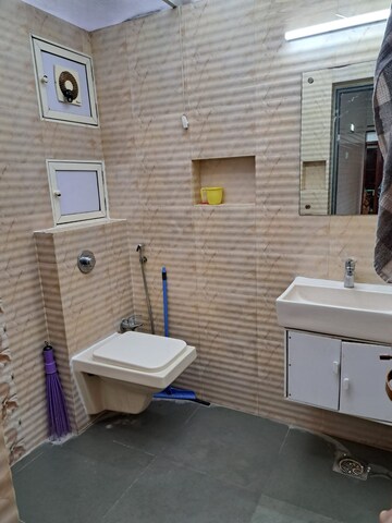 Bathroom in 3 BHK Apartment at Divine Space Meenaxi Tower, Goregaon East – for Rent