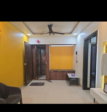 Living Room in 1 BHK Apartment at Man Opus, Mira Road – for Rent