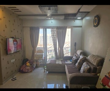 Living Room in 1 BHK Apartment at Man Opus, Mira Road – for Rent