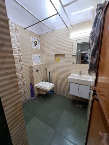 Bathroom in 3 BHK Apartment at Divine Space Meenaxi Tower, Goregaon East – for Rent