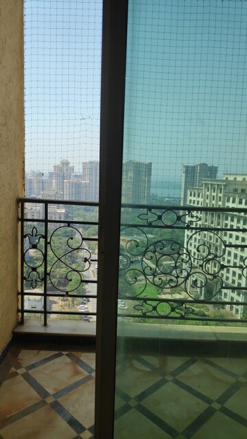 Balcony in 3 BHK Apartment at Hiranandani Gardens Eldora, Powai – for Rent