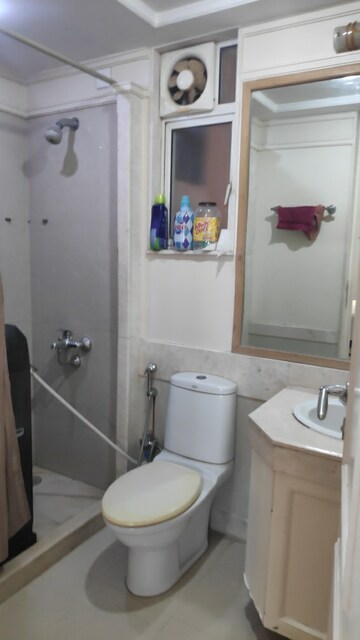 Bathroom in 3 BHK Apartment at Hiranandani Gardens Eldora, Powai – for Rent