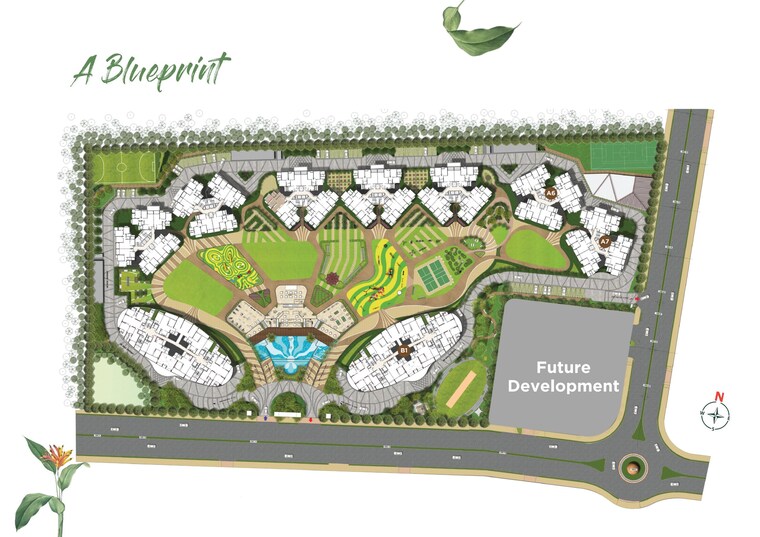 Master Plan, pride-world-city-miami 3 Bedroom 1160 Sq.Ft. Apartment In Charholi Budruk Pune 8330996