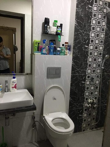 Bathroom in 2 BHK Apartment at Omkar Ananta, Goregaon East – for Rent