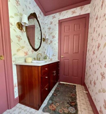 Bathroom in 2 BHK Apartment at Saket – for Rent