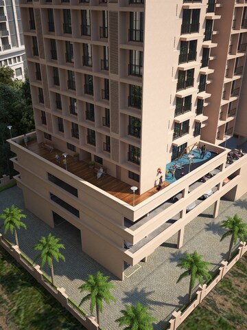 Balcony in 1 BHK Builder Floor at Minakshi Heights, Taloje Panchnad – for Sale