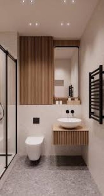 Bathroom in 3 BHK Apartment at Saket – for Rent