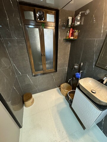 Bathroom in 2 BHK Apartment at Lalani Grandeur, Goregaon East – for Rent