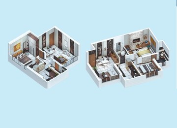 Floor Plan in 2 BHK Apartment at API Vasudev Heights, Mira Road – for Sale