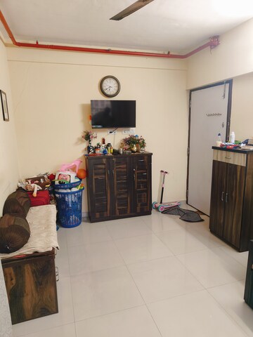 Living Room in 1 BHK Apartment at Eco Winds, Bhandup West – for Rent