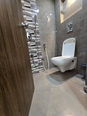 Bathroom in 3 BHK Apartment at Om Shree Vinayak, Seawoods – for Rent