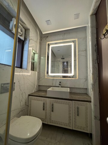 Bathroom in 3 BHK Apartment at Greater Kailash – for Sale