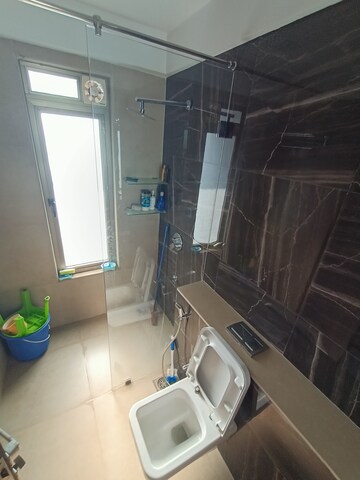Bathroom in 2.5 BHK Apartment at Bhimjyani Verraton, Thane West – for Rent