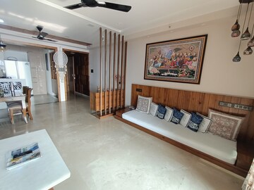 Living Room in 2.5 BHK Apartment at Bhimjyani Verraton, Thane West – for Rent