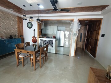 Living Room in 2.5 BHK Apartment at Bhimjyani Verraton, Thane West – for Rent