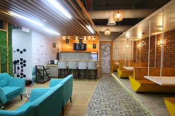 Kitchen in  Co-working Space at Sector 19 – for Rent