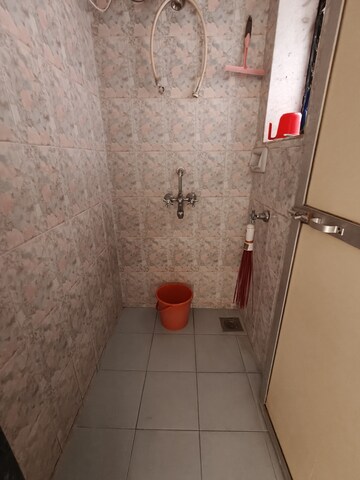 Bathroom in 1 BHK Apartment at Rajnigandha CHS Vasant Vihar, Vasant Vihar – for Rent
