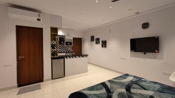 Living Room in Studio Apartment at Brigade Cornerstone Utopia Eden, Varthur – for Rent