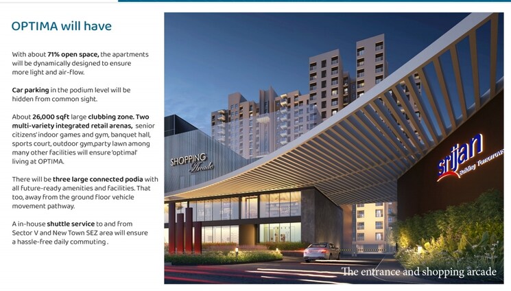 Exterior View, srijan-optima 3 Bedroom 849 Sq.Ft. Apartment In Rajarhat New Town Kolkata 8334661