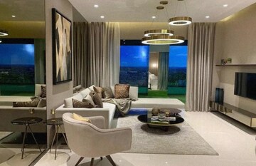 Living Room in 1 BHK Apartment at Lodha Crown Quality Homes, Majiwada – for Sale