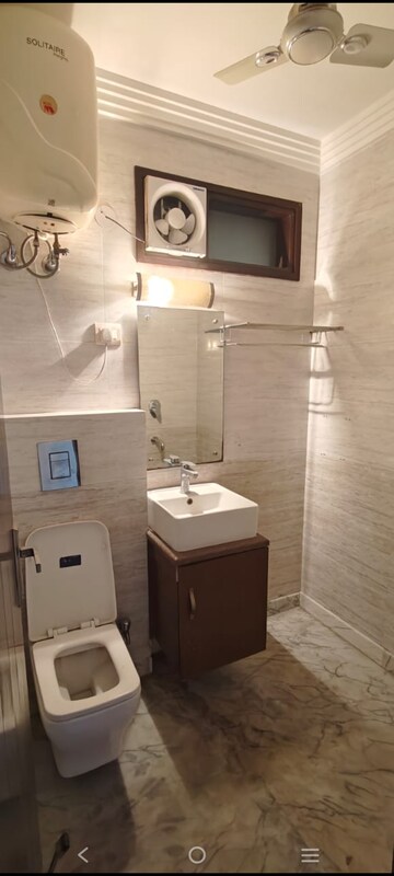 Bathroom in 2.5 BHK Builder Floor at Kalkaji – for Rent