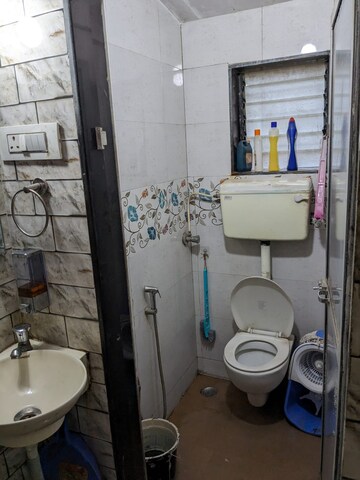 Bathroom in 1 BHK Apartment at Amish Park, Mira Road – for Rent
