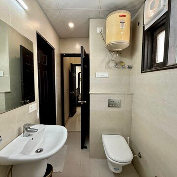 Bathroom in 2.5 BHK Apartment at Golden Sand Apartments, Dhakoli Village – for Rent