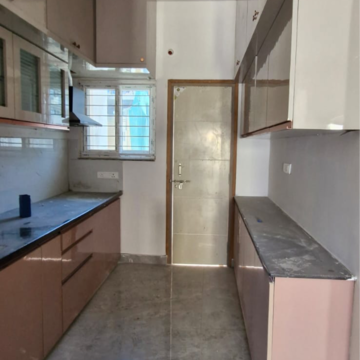 Kitchen in 3 BHK Builder Floor at Kondapur – for Rent