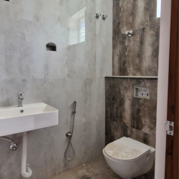 Bathroom in 3 BHK Builder Floor at Kondapur – for Rent