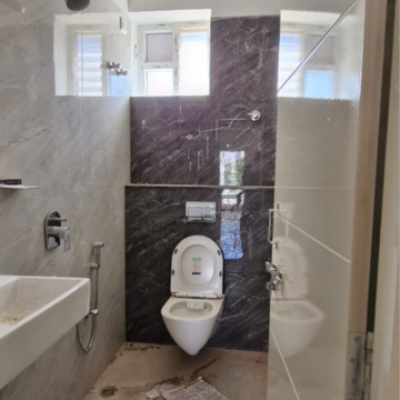 Bathroom in 3 BHK Builder Floor at Kondapur – for Rent