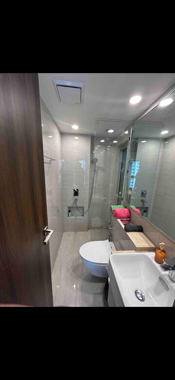 Bathroom in 1 BHK Apartment at Hiranandani Regent Hill, Powai – for Rent