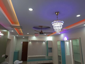 Living Room in 3.5 BHK Apartment at Bhartiya Nikoo Homes Phase 2, Thanisandra Main Road – for Rent