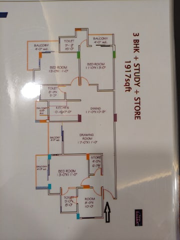 3.5 BHK Apartment For Sale in Ratan Galaxy, Vrindavan Yojna