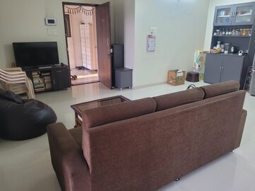 Living Room in 3 BHK Apartment at Galaxy Parijat, Bhosle Nagar – for Rent