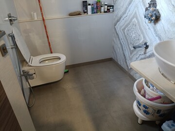 Bathroom in 2 BHK Apartment at Chandak Cornerstone, Worli – for Rent