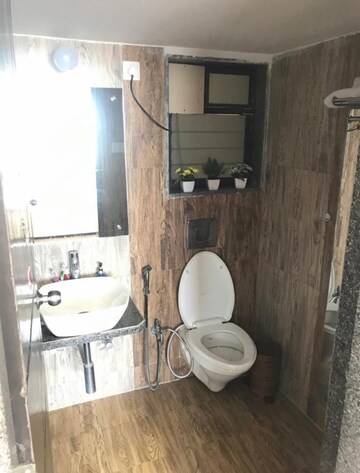 Bathroom in 2 BHK Apartment at Shreeji Royal Samarpan, Kandivali West – for Rent