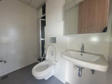 Bathroom in 1.5 BHK Apartment at Godrej Emerald, Ghodbunder Road – for Rent