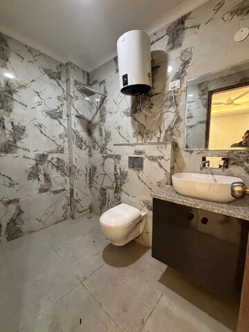 Living Room in 3 BHK Builder Floor at Freedom Fighters Enclave – for Rent