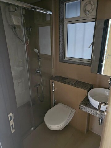 Bathroom in 1 BHK Apartment at LnT Veridian, Powai – for Rent