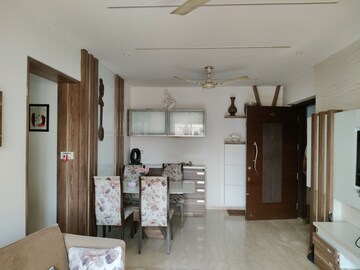 Living Room in 2 BHK Apartment at K Raheja Vihar, Powai – for Rent