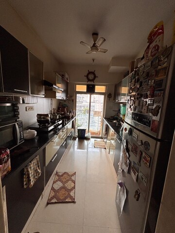 Kitchen in 3 BHK Apartment at Nahar Amrit Shakti, Chandivali – for Rent
