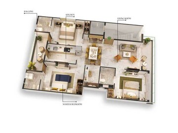 Floor Plan in 2.5 BHK Builder Floor at M3M Soulitude, Sector 89 – for Sale