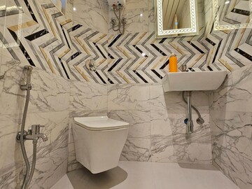 Bathroom in 3 BHK Apartment at Khar West – for Rent