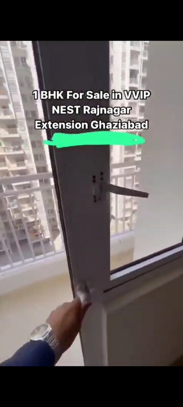 Staircase in 1 BHK Apartment at VVIP Nest, Raj Nagar Extension – for Sale