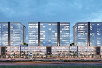  Showroom – Exterior View View at Swati Trinity, Shela - for Rent