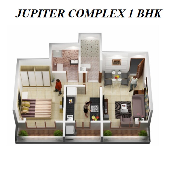 Floor Plan, jem-jupiter-complex 1 Bedroom 496 Sq.Ft. Apartment In Betegaon Palghar 8336497