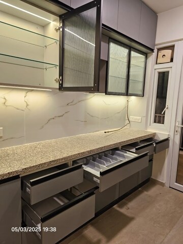 Kitchen in 3 BHK Apartment at DLF The Skycourt, Sector 86 – for Rent