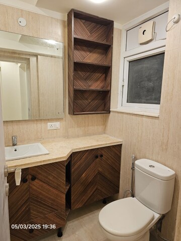 Bathroom in 3 BHK Apartment at DLF The Skycourt, Sector 86 – for Rent