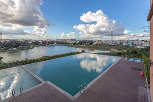 Swimming Pool in 3.5 BHK Apartment at Pashmina Waterfront, Old Madras Road – for Sale