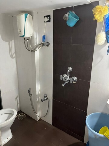 Bathroom in 2 BHK Apartment at Kabra Hyde Park, Manpada – for Rent